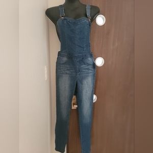 Slim fit denim overall